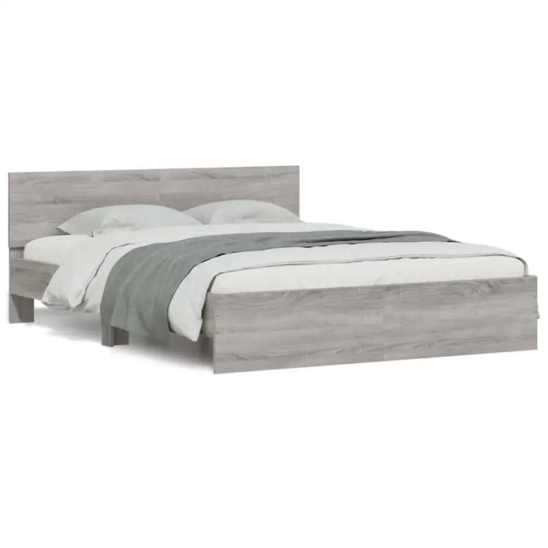 Grijs Sonoma bedframe voor een stabiele en stijlvolle slaapkamer - Bedden & bedframes
