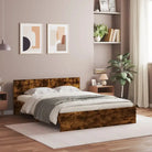 Grijs Sonoma bedframe voor een stabiele en stijlvolle slaapkamer - Gerookt eiken / 140 x 200 cm - Bedden & bedframes