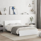 Grijs Sonoma bedframe voor een stabiele en stijlvolle slaapkamer - Wit / 135 x 190 cm - Bedden & bedframes