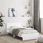 Grijs Sonoma bedframe voor een stabiele en stijlvolle slaapkamer - Wit / 100 x 200 cm - Bedden & bedframes