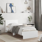 Grijs Sonoma bedframe voor een stabiele en stijlvolle slaapkamer - Wit / 90 x 200 cm - Bedden & bedframes