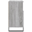 Grijs Sonoma dressoir met bewerkt hout en ijzeren poten - Dressoirs & buffetkasten