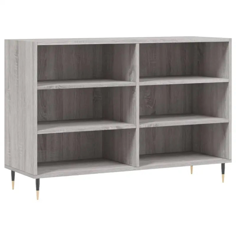 Grijs Sonoma dressoir met bewerkt hout en ijzeren poten - Dressoirs & buffetkasten