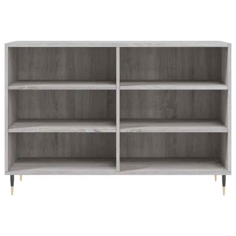 Grijs Sonoma dressoir met bewerkt hout en ijzeren poten - Dressoirs & buffetkasten