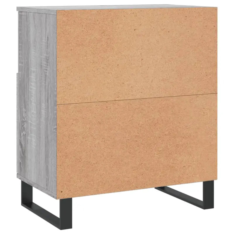 Grijs Sonoma dressoir met bewerkt hout en ijzeren poten - Dressoirs & buffetkasten