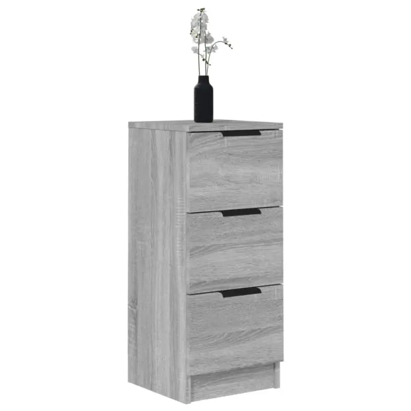 Grijs Sonoma dressoir van bewerkt hout met eenvoudig ontwerp - Dressoirs & buffetkasten