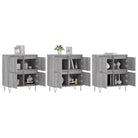 Grijs Sonoma Dressoir van bewerkt hout met tijdloze uitstraling - Dressoirs & buffetkasten