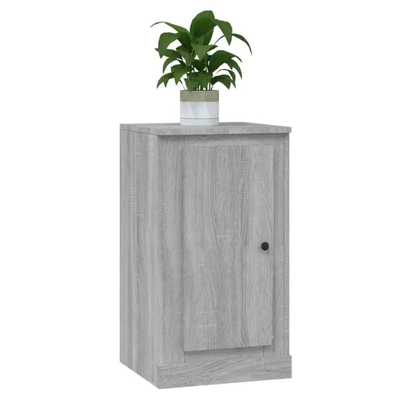 Grijs Sonoma dressoir van bewerkt hout met tijdloze uitstraling - Dressoirs & buffetkasten