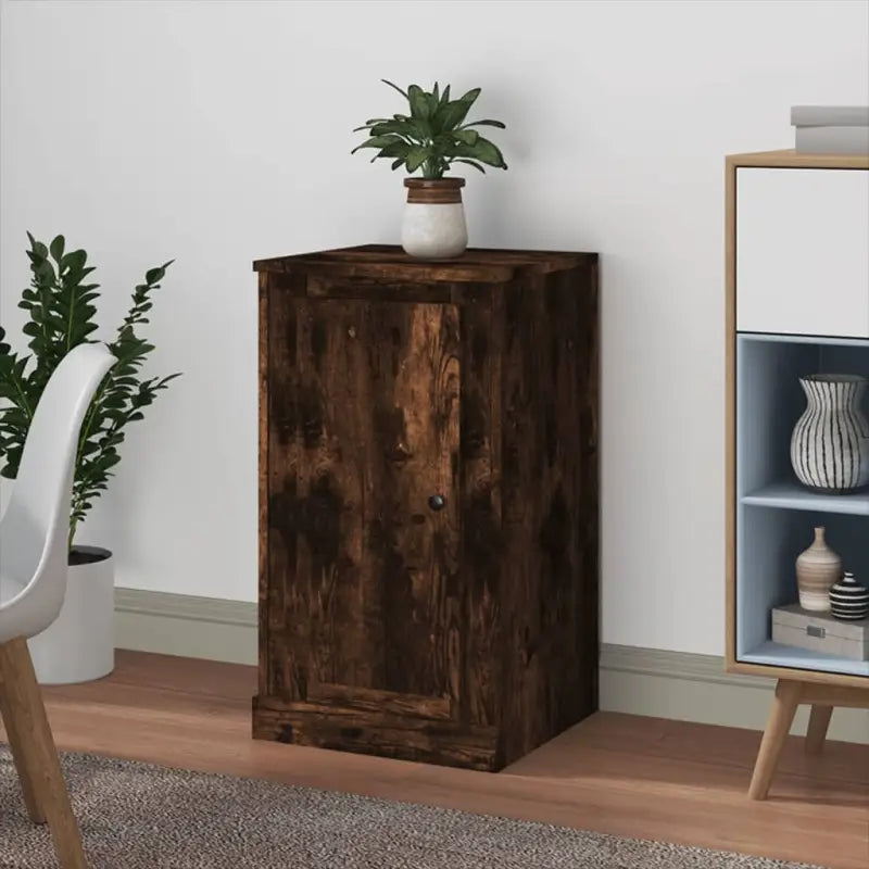 Grijs Sonoma dressoir van bewerkt hout met tijdloze uitstraling - Gerookt eiken / 1 - Dressoirs & buffetkasten