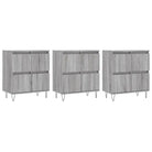Grijs Sonoma Dressoir van bewerkt hout met tijdloze uitstraling - Dressoirs & buffetkasten