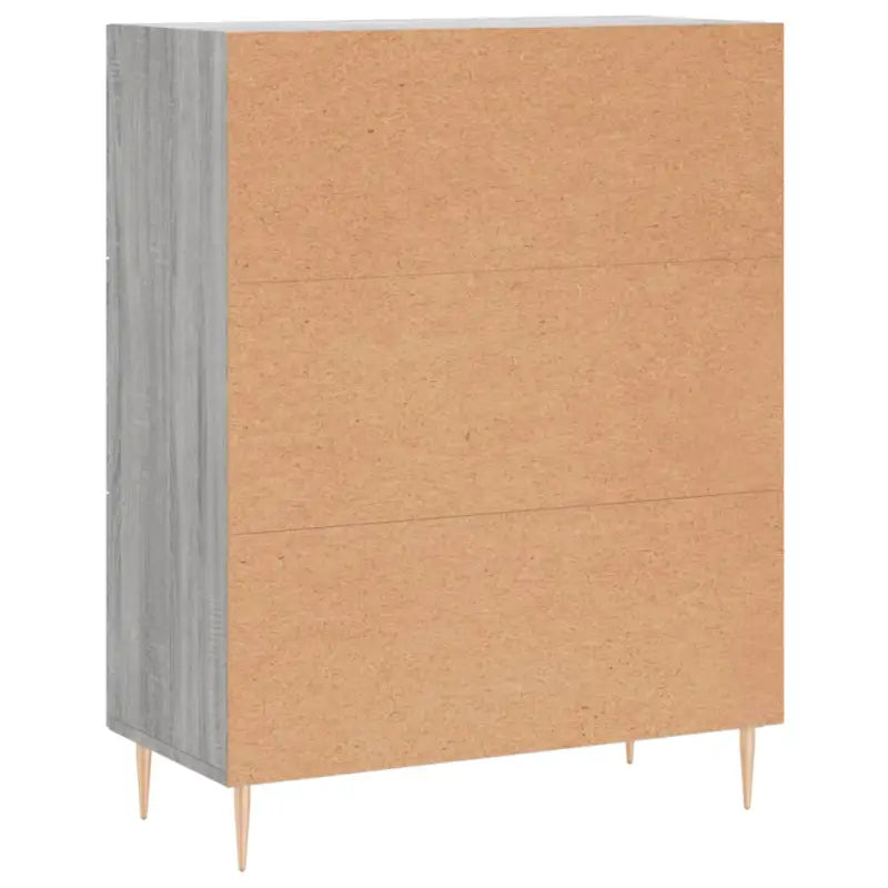 Grijs Sonoma dressoir van bewerkt hout met tijdloze uitstraling - Dressoirs & buffetkasten