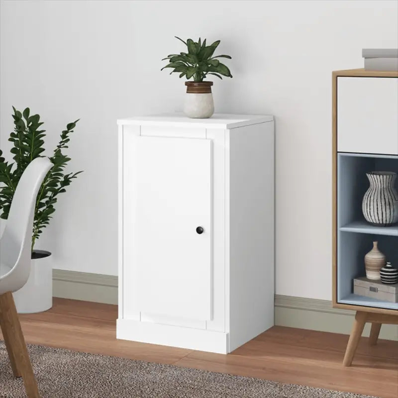 Grijs Sonoma dressoir van bewerkt hout met tijdloze uitstraling - Wit / 1 - Dressoirs & buffetkasten