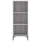 Grijs Sonoma dressoir van bewerkt hout voor een tijdloze uitstraling - Dressoirs & buffetkasten