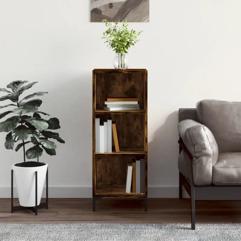 Grijs Sonoma dressoir van bewerkt hout voor een tijdloze uitstraling - Gerookt eiken / 1 - Dressoirs & buffetkasten