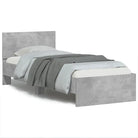 Grijs Sonoma Eiken Bedframe met RGB LED-verlichting voor Slaapkamer - Betongrijs / 75 x 190 cm - Bedden & bedframes