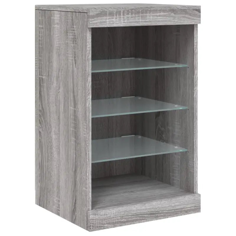 Grijs Sonoma Eiken Dressoir met RGB LED Verlichting voor Moderne Huiskamers - Dressoirs & buffetkasten