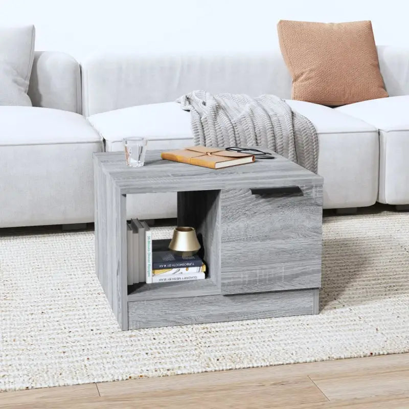 Grijs Sonoma salontafel van bewerkt hout voor een elegante uitstraling - Salontafels