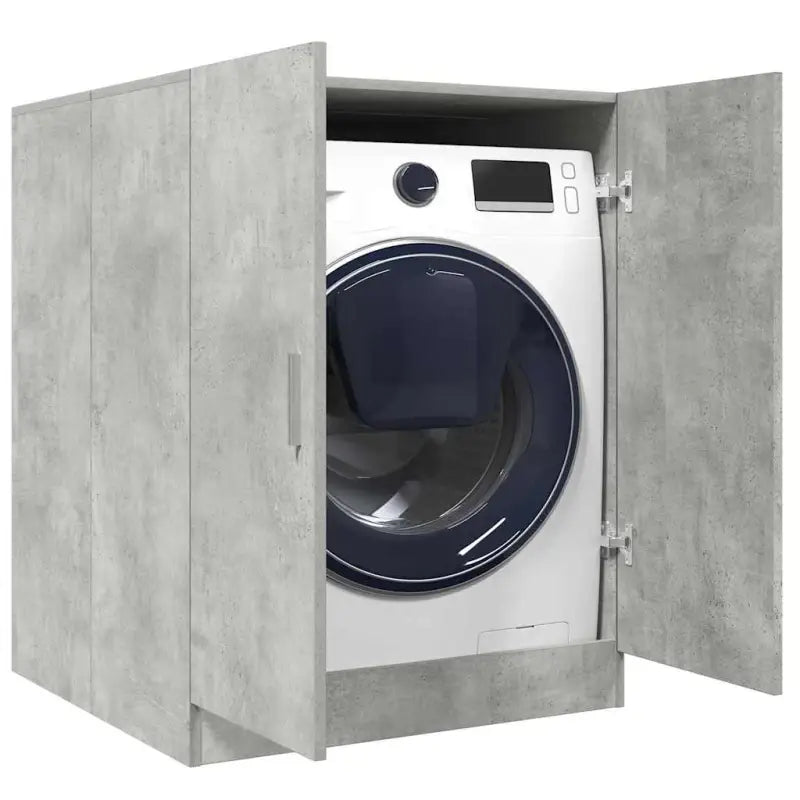 Grijs Sonoma Wasmachinekast voor extra opbergruimte in de badkamer - Betongrijs - Accessoires voor wasmachines & drogers