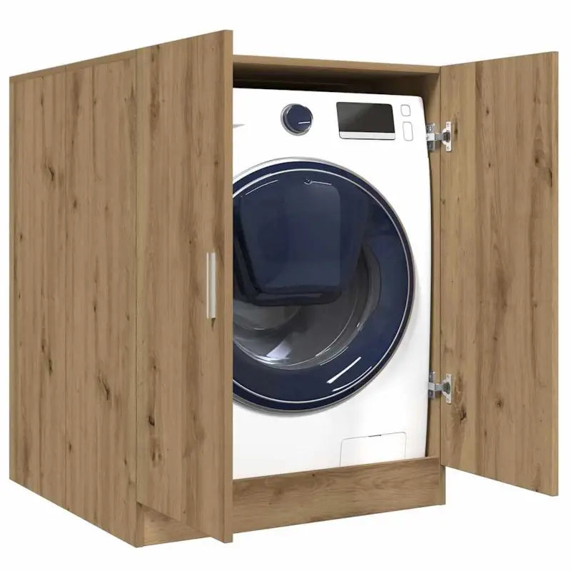 Grijs Sonoma Wasmachinekast voor extra opbergruimte in de badkamer - artisanaal eikenkleurig - Accessoires