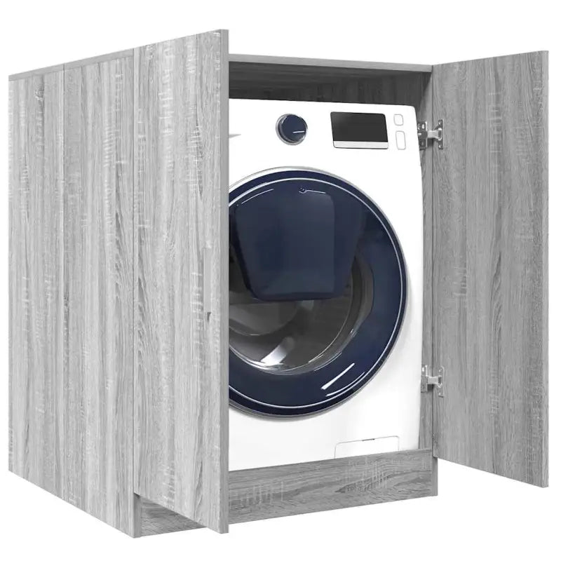 Grijs Sonoma Wasmachinekast voor extra opbergruimte in de badkamer - Grijs sonoma - Accessoires voor wasmachines &