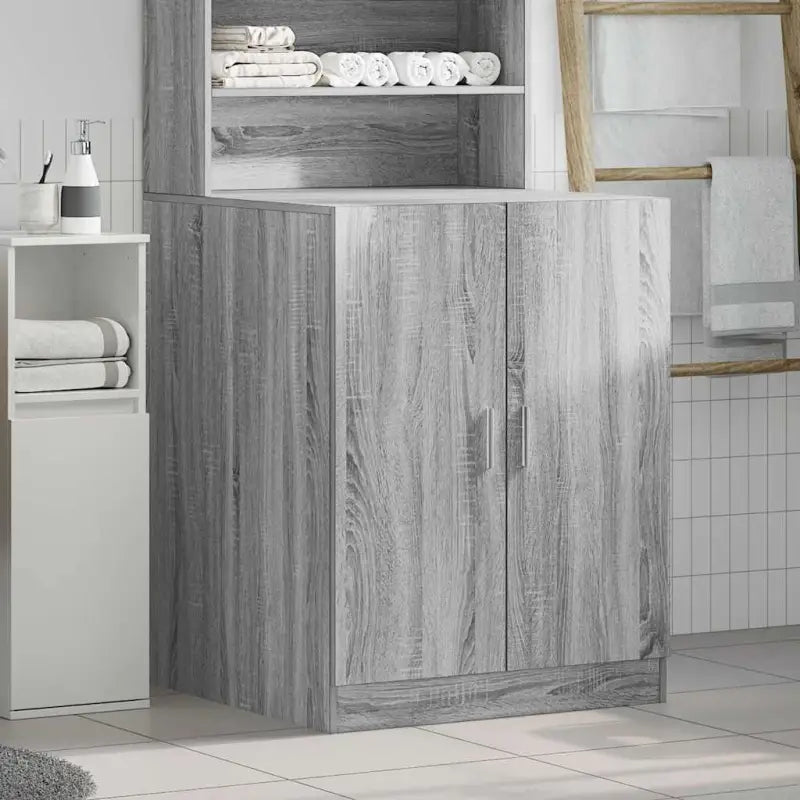 Grijs Sonoma Wasmachinekast voor extra opbergruimte in de badkamer - Accessoires voor wasmachines & drogers