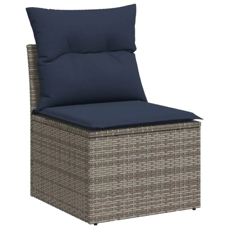 Grijze loungeset met gepoedercoat staal en waterdichte tas voor buitengebruik - Grijs - Tuinsets