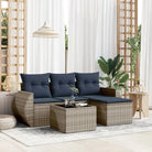 Grijze loungeset met gepoedercoat staal en waterdichte tas voor buitenplezier - Tuinsets