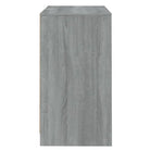 Grijze Sonoma dressoir in bewerkt hout met minimalistisch design - Dressoirs & buffetkasten