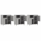 Grijze Sonoma dressoirs en buffettafels van bewerkt hout - Dressoirs & buffetkasten
