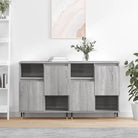 Grijze Sonoma dressoirs en buffettafels van bewerkt hout - Grijs sonoma / 2 - Dressoirs & buffetkasten