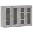 Grijze Sonoma Dressoirs met Extra Opbergruimte en Bewerkt Hout - Dressoirs & buffetkasten