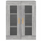 Grijze Sonoma Dressoirs met Extra Opbergruimte en Bewerkt Hout - Dressoirs & buffetkasten
