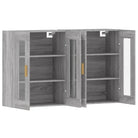 Grijze Sonoma Dressoirs met Extra Opbergruimte en Bewerkt Hout - Dressoirs & buffetkasten