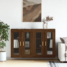 Grijze Sonoma Dressoirs met Extra Opbergruimte en Bewerkt Hout - bruin eikenkleur / 2 / Hout - Dressoirs & buffetkasten
