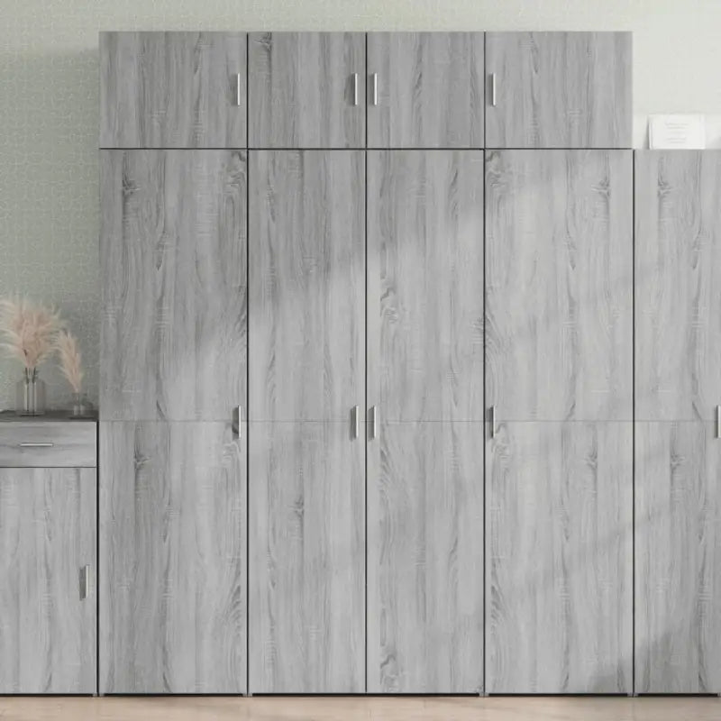 Grijze Sonoma Dressoirs van bewerkt hout voor extra opbergruimte - Dressoirs & buffetkasten