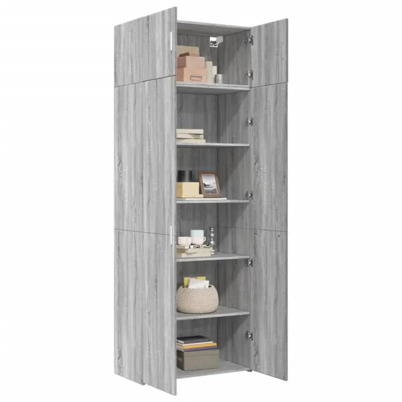 Grijze Sonoma Dressoirs van bewerkt hout voor extra opbergruimte - Dressoirs & buffetkasten