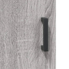 Grijze Sonoma hoge kast met metalen poten voor een moderne uitstraling - Dressoirs & buffetkasten