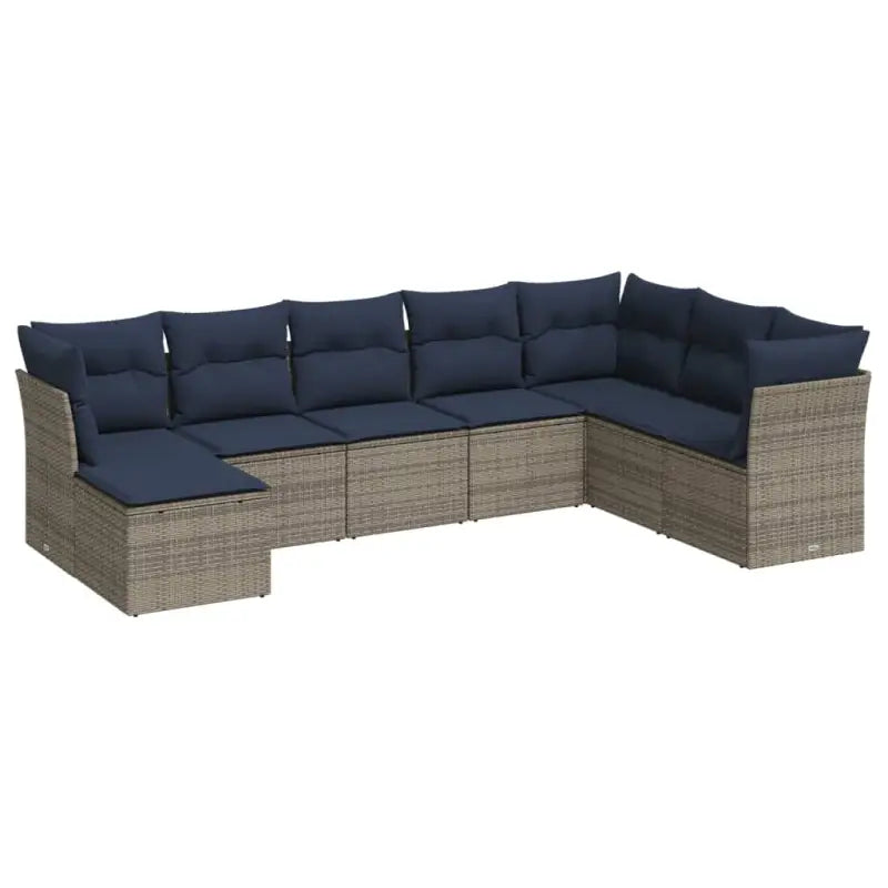 Grijze tuin loungeset met gepoedercoat staal en waterdichte tas - Tuinsets