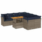 Grijze tuin loungeset met gepoedercoat staal en waterdichte tas - Tuinsets