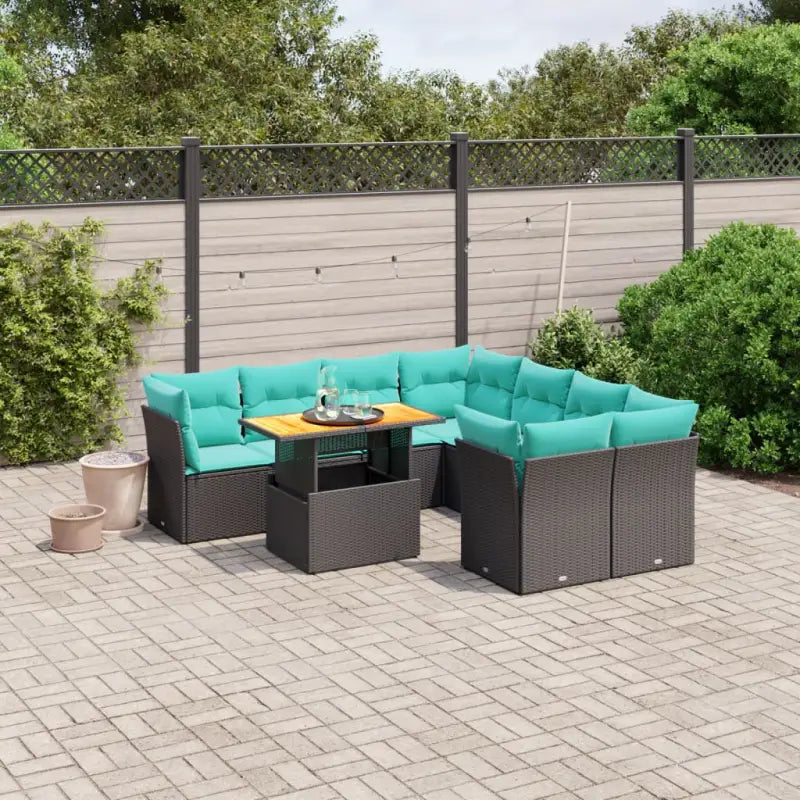 Grijze tuin loungeset met gepoedercoat staal en waterdichte tas - Zwart / zonder opbergruimte - Tuinsets