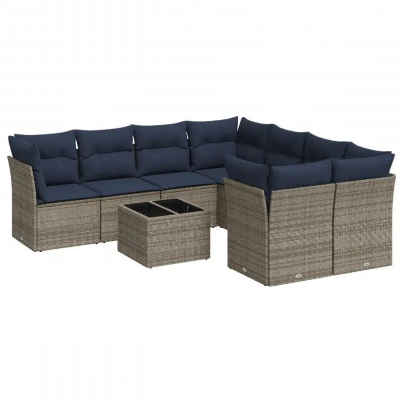 Grijze tuinbank van gepoedercoat staal voor terras en tuin plezier - Tuinsets