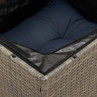Grijze tuinset met waterdichte tas en gepoedercoat staal voor buitenplezier - Grijs - Tuinsets