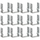Grondankers met stevige constructie en voorgeboorde gaten for duurzame buitenruimte - 12 x 6 x 15 cm / 12 - Grondankers