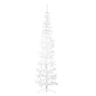 Halve kunstkerstboom voor een gezellige feestdagen sfeer - Wit / 210 cm / 1 - Kerstbomen