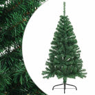 Halve kunstkerstboom voor een volle en realistische feestdagen sfeer - Groen / 150 x 95 cm / 1 - Kerstbomen