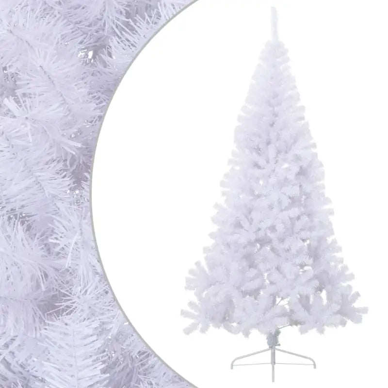 Halve kunstkerstboom voor een volle en realistische feestdagen sfeer - Wit / 210 x 120 cm / 1 - Kerstbomen