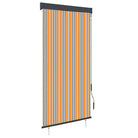 Handbediend tuinrolgordijn voor balkon tuin of terras - Geel en blauw / 100 x 250 cm - Jaloezieën & rolgordijnen