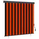 Handbediend tuinrolgordijn voor balkon tuin of terras - Oranje en bruin / 160 x 250 cm - Jaloezieën & rolgordijnen