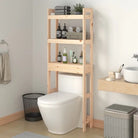 Handdoekrek of houder van massief grenenhout voor je badkamer - Naturel - Handdoekrekken & -houders