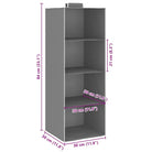 Hangende organiser voor kledingkast met brede open schappen - Kledingrekken & kastinrichting